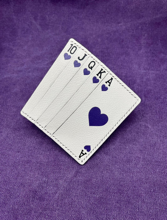 Royal Flush Wallet (Purple Hearts)