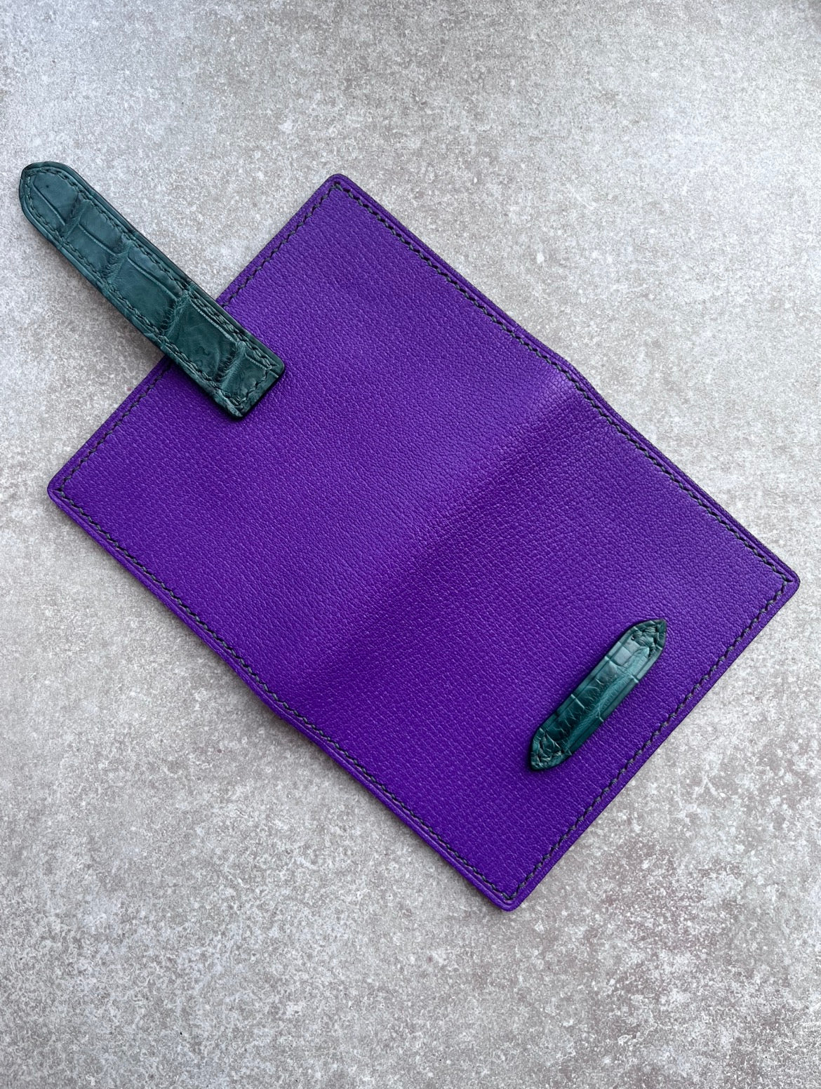 Passport Holder (Purple/Green)