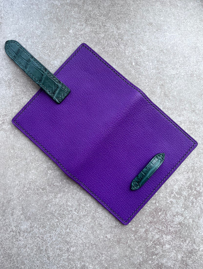 Passport Holder (Purple/Green)
