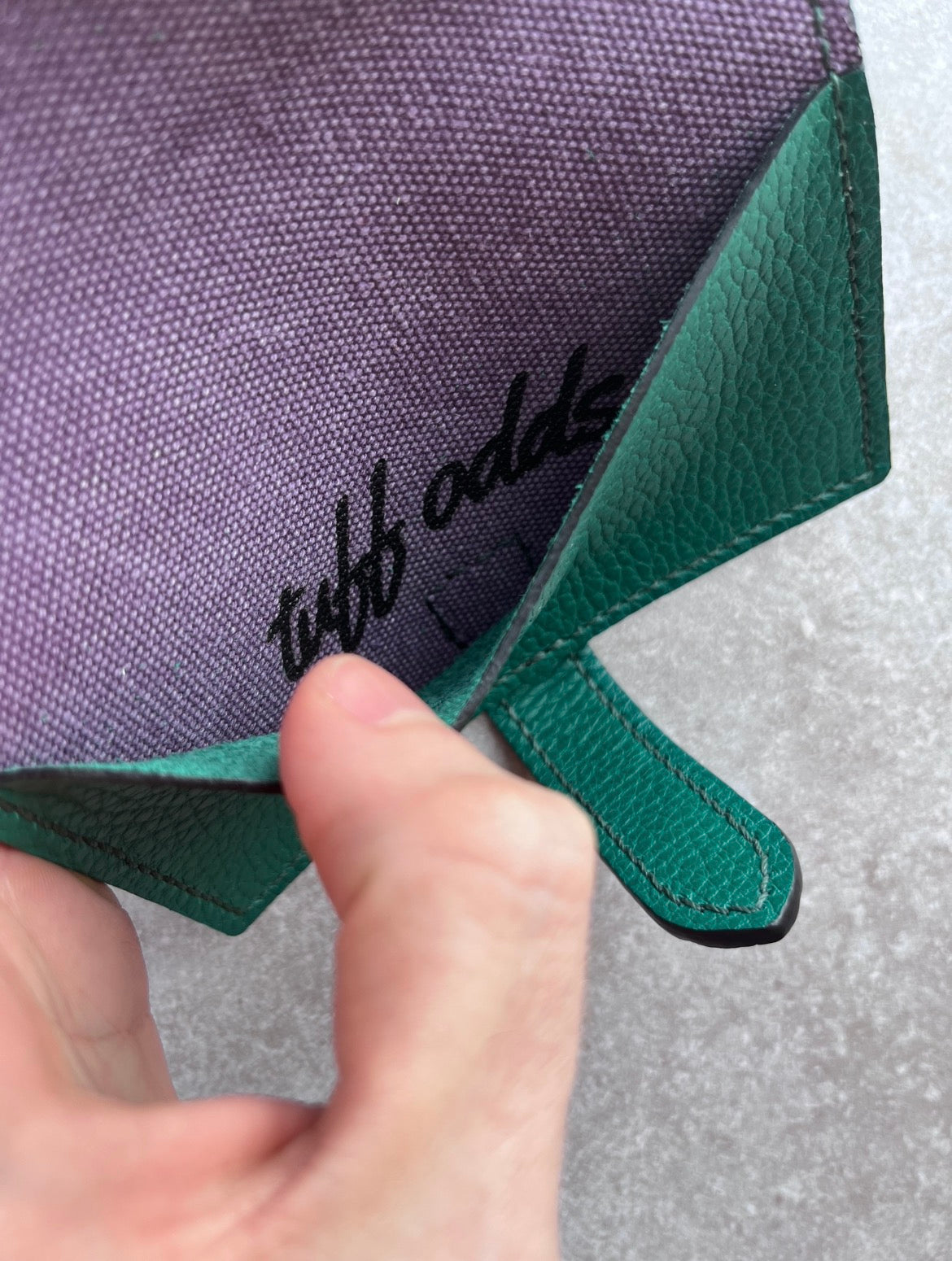 Passport Holder (Purple/Green)